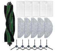 HpLive 16 Piece Accessory Set for Conga 8490 for Ultimate Ultra Power Home Vacuum Cleaner with Main Brush, Side Brushes, Filter and Wipes