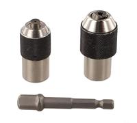 HpLive 2/3 Piece Adjustable Tap Extractor and Socket Set Made of Hardened Steel with 3/8 Inch Adapter for Ratchet or Hand Drill (C)
