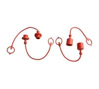 HpLive 2 Sets Hydraulic Quick Release Cap 1/2 Inch for ISO-A 7241 and ISO 5675 PVC Dust Cap Male Female Multicoloured (Red)