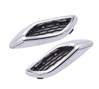 HpLive 2 x Chrome Side Ventilation Grille Trim Front Left Right Compatible with Maserati Levante Part Number 670065951 670065952 Plastic Replacement