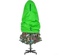 HpLive 210D Oxford Foldable Waterproof Christmas Tree Storage Bag with Drawstring and Reinforced Handles, for 3/4/5/9 Foot Trees (5 ft Emerald Green)