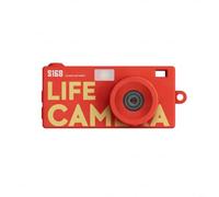 HpLive 2K Digital Camera in Retro Pocket Size with 1.47 Inch IPS Display, Necklace Mode, Portable for Travel and School, 180 mAh Battery for up to 50 Minutes Recording, 2560 x 1440p Video (Red)