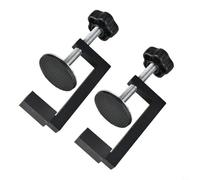 HpLive 2pc Sturdy C-Clamp, Desk Clamp, G-Clamp for Wood Plastic Drilling Fixing, Stable Clamping, Portable Design, Reversible & Adjustable, Suitable for Cutting, Drilling, Clamping