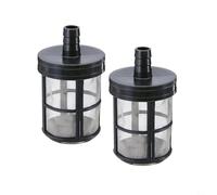 HpLive 2pcs Pressure Washer Water Pump Suction Filter, Dust Strainer Suction Hose Filter, Tank Drum Butt, for 8mm Hose Diameter