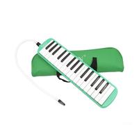 HpLive 32 Keys Melodica Keyboard Instrument for Beginners and Music Students with Carry Bag, Mouthpiece and Tube (Green)