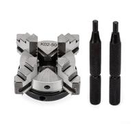 HpLive 4-Jaw Lathe Chuck with Centring, Expanding Chuck for Lathe, for Metal and Non-Metal Materials, 50 mm Diameter