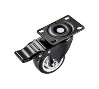 HpLive 4 Pack Workbench Casters Retractable Wheels Heavy Duty Stainless Steel Polyurethane Foot Pedal Lift Mechanism 220 Lbs Capacity Smooth Mobility(3-inch Swivel)