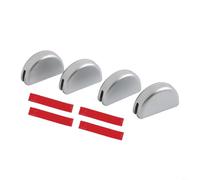 HpLive 4pcs Silver Dash Air Outlet Adjuster Rod Cover for Land Rover Discovery 3/4 2004-2016 Interior Decor Accessories