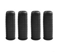HpLive 4Pcs Wheelbarrow Rubber Handles, wheelbarrow handle grips Anti-skid and shock absorption Round Tubes Black Replacement Universal Handles(114 x 20mm)