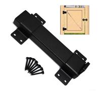 HpLive 7.5 Inch Sliding Gate Latch Black Steel for Outdoor