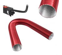 HpLive 75 mm Flexible Ducting Hose, Aluminium Flex Tube Heating, Flexible Aluminium Duct Hose, Pipe Diameter Heat Resistant for Heating, Ventilation, Air Conditioning Vent Systems (200 cm)