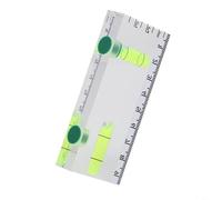 HpLive Acrylic Spirit Level for Mini with Magnetic Base for Precise Measurements up to 1 mm/m, Three Levels for 45°, Horizontal and Vertical Alignment (95 x 40 x 14 mm)