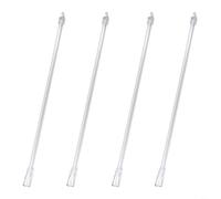 HpLive Acrylic Venetian Blind Rod, Roller Shutter Control Lever, Pack of 4, Scratch-Resistant and Lightweight, Easy Installation without Tools, 12 Inches Long, Clear, Suitable for Standard Blinds (2