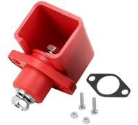 HpLive Battery Pole Terminal, Energy Storage Connector, Car Electrical Clamp, 500A Brass Connector with Copper Core, Flame Retardant PA66 Housing, IP67 Waterproof, Red/Black (A)