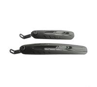 HpLive Bicycle Mudguard Set Front Rear Foldable for 14 16 20 Inch Children and Folding Bikes with Reflective Strips Robust PP Material Black, Rain Cover for City Bike, Easy to Clean (for 14 Inches)