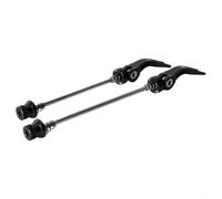 HpLive Bicycle Quick Release Set Made of Aluminium Alloy with CNC-Machined Axle and High-Strength Steel, Suitable for Front Axle 145 mm and Rear Axle 180 mm, Compatible with Mountain Bike (Black)