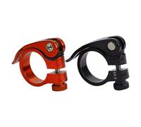 HpLive Bicycle Seat Clamp, Seat Tube Clamp, Handlebar Clamp for Bicycle, Anodised Aluminium, Quick Release Design, Easy Installation, 31.8 mm Fits 27.2 mm and 28.6 mm Tubes (Titanium 31.8 mm)