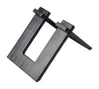 HpLive Bicycle Stand for Children's Bikes, 10 to 12 Inches, Robust PVC Holder for Balance Bikes, Easy to Install as an Accessory for Bicycle Stands in Black and White (Black)