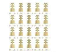 HpLive Brass Corner Guards For Baseboard And Furniture Edges(Gold 10 pack)