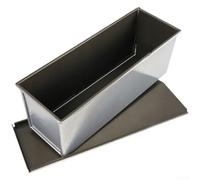HpLive Bread mould, loaf tin, baking mould for bread and cakes, aluminium alloy with non-stick coating, even heat distribution, ventilation holes on the bottom, including lid (750 g)