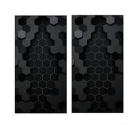 HpLive Car B-Pillars Sticker, for HONEYCOMB Pattern, Door Trim, Self-Adhesive Film, Body for PROTECTION Accessories, Scratch-Resistant, , 50 x 25 cm, Pack of 2 (C)