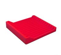 HpLive CD Holder Rack with Capacity for 12 Discs, Designed to Help Maintain an Organized and Neat for MEDIA Collection (Red)
