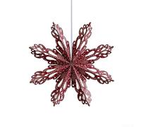 HpLive Christmas Star Hanging Christmas Decoration Origami Folding Star Christmas 30 cm 40 cm White Red Green (30 cm Red)