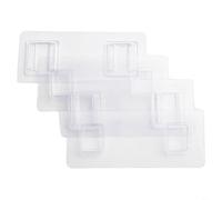 HpLive Clear Shower Hooks 4Pack Strong Hold Clear Shower Hooks 4Pack