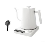 HpLive Coffee Kettle，Electric Kettles，gooseneck kett，Intelligent Thermostatic Electric Kettle Gooseneck Coffee Kettle 900ML Tempering(White)