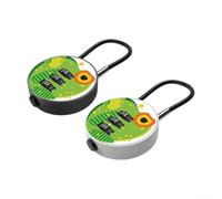 HpLive Combination Lock 3 Digit Lock with Combination Code, Weatherproof Design with Easy to Read Numbers, Compact Size 50 x 35 x 15 mm (A)