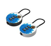 HpLive Combination Lock 3 Digit Lock with Combination Code, Weatherproof Design with Easy to Read Numbers, Compact Size 50 x 35 x 15 mm (F)