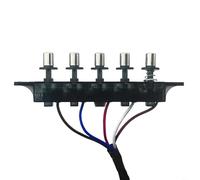 HpLive Cooker Hood Switch Button, Cooker Hood Switch with 5 Buttons, Includes Light Switch and Lock for Safety