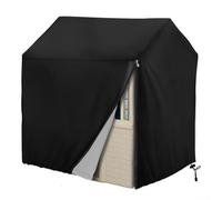 HpLive Cover for Wooden Playhouse, Waterproof 210D Oxford with Sun Protection and Drawstring (127 x 115 x 140 cm, Black)