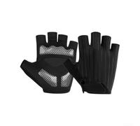 HpLive Cycling Gloves Half Finger with Shock Absorbing Silicone Pads - Breathable Stretch Bike Gloves for Men Women, Anti-Slip Grip for Road MTB Mountain Biking Gym Training Fitness(White-M)