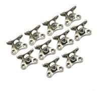 HpLive Detachable Butterfly Corner Brackets 10 Pcs for Various Furniture Needs (Nickel plated)