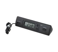 HpLive Digital Electronic Car Thermometer with Indoor and Outdoor Measurement, Centigrade/Fahrenheit Diverter Clock Function, External Probe with 1M Cable