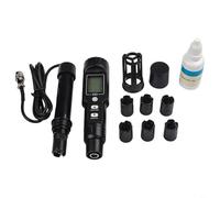 HpLive Dissolved Oxygen Meter Digital 0-300 Mg/L with Automatic Temperature Compensation and Backlight, ABS Housing Black, for Aquaculture