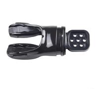 HpLive Diving Mouthpiece Silicone Malleable for Snorkel Regulator Bite Resistant Anti-Ageing Heat Adjustment Ergonomic 5 x 7 cm Black
