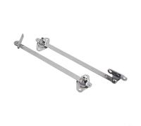 HpLive Door Hinge for Folding Doors, 2-Piece Zinc Alloy Swivel Arm Hinge for Kitchen Cabinets, Robust Door Stopper with Nickel Coating for Wall Cabinets and Dressers (8 Inches)