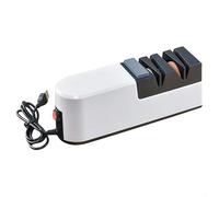 HpLive Electric 4 Slot Kitchen Sharpener, Automatic Two Stage Sharpening and Polishing for Kitchen Knives, Non-Slip Base