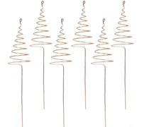 HpLive Electroculture Garden Antenna, 6 Pieces Copper Garden Stakes Made of Pure Long Copper for Garden Applications, Electric Culture Plant Stakes (A)