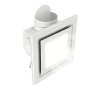 HpLive Extractor Fan, Quiet Bathroom Fan with LED Light, Powerful Air Flow for Effective Removal of Moisture and Steam (12 Inches)