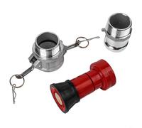 HpLive Fire Jet Pipe, 2 Inch Nozzle, with 2 Aluminium Camlock Fittings, Precise Garden Hose Accessories, Robust Plastic Construction, Lightweight Design for Fatigue-Free Use