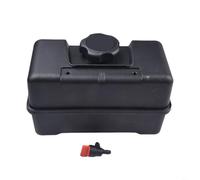 HpLive Fuel Tank with Lid and Stopcock for 691993, 4 Quart Capacity, Plastic Replacement Part for Shredder, Snow Blower, Ground Tiller, Remote Mounting Possible, Black