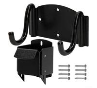 HpLive Heavy Duty Trolley Storage Hook with Spring Compressor, Steel Wall Mount for Wheelbarrows, Space-Saving Garage Organisation