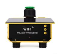 HpLive Irrigation Computer, WiFi Solar Irrigation Timer, Intelligent App Control, Automatic Watering Automatic Watering Timer for Garden, Lawn (2 Outlets)