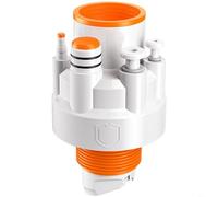 HpLive Kitchen Drain, Odour Trap, Drain Fitting, Sanitary Accessories for Kitchen, Magnetic Seal Against Space-Saving 5-Way Design, for 50 mm and 75 mm PVC Pipe, Robust