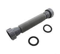 HpLive Kitchen Drain Pipe, Sink Siphon, Waste Water Connection, Double Sink Pipe Extension, Rubbish Siphon Adapter, S-Bow Design Against Backflow, Odour Blocking, Robust