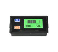 HpLive LCD Voltmeter Digital Display Current Meter Voltage Tester with Power Indicator DC 9-120 V Black ABS for Workshop Industrial (Green Display)