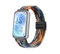 HpLive Magnetic Nylon Wristband for Huawei Band 11/11 Pro, Soft Replacement Strap with Secure Clasp, Easy Assembly without Tools, Breathable and Skin-Friendly, Black (Blue)